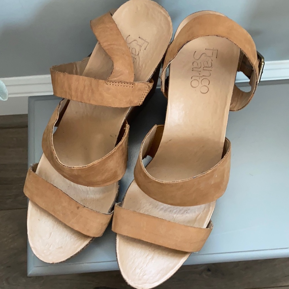 Franco Sarto Suede Wedge 9.5